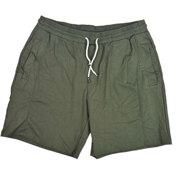 BYLT Men’s Jogger Shorts Size Large Dark Olive - Picture 3 of 8